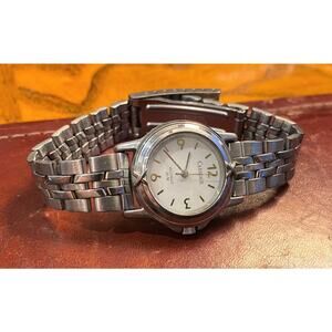 Women's 28mm Silver Tone Carriage by Timex Watch, Indiglo, WR 30M